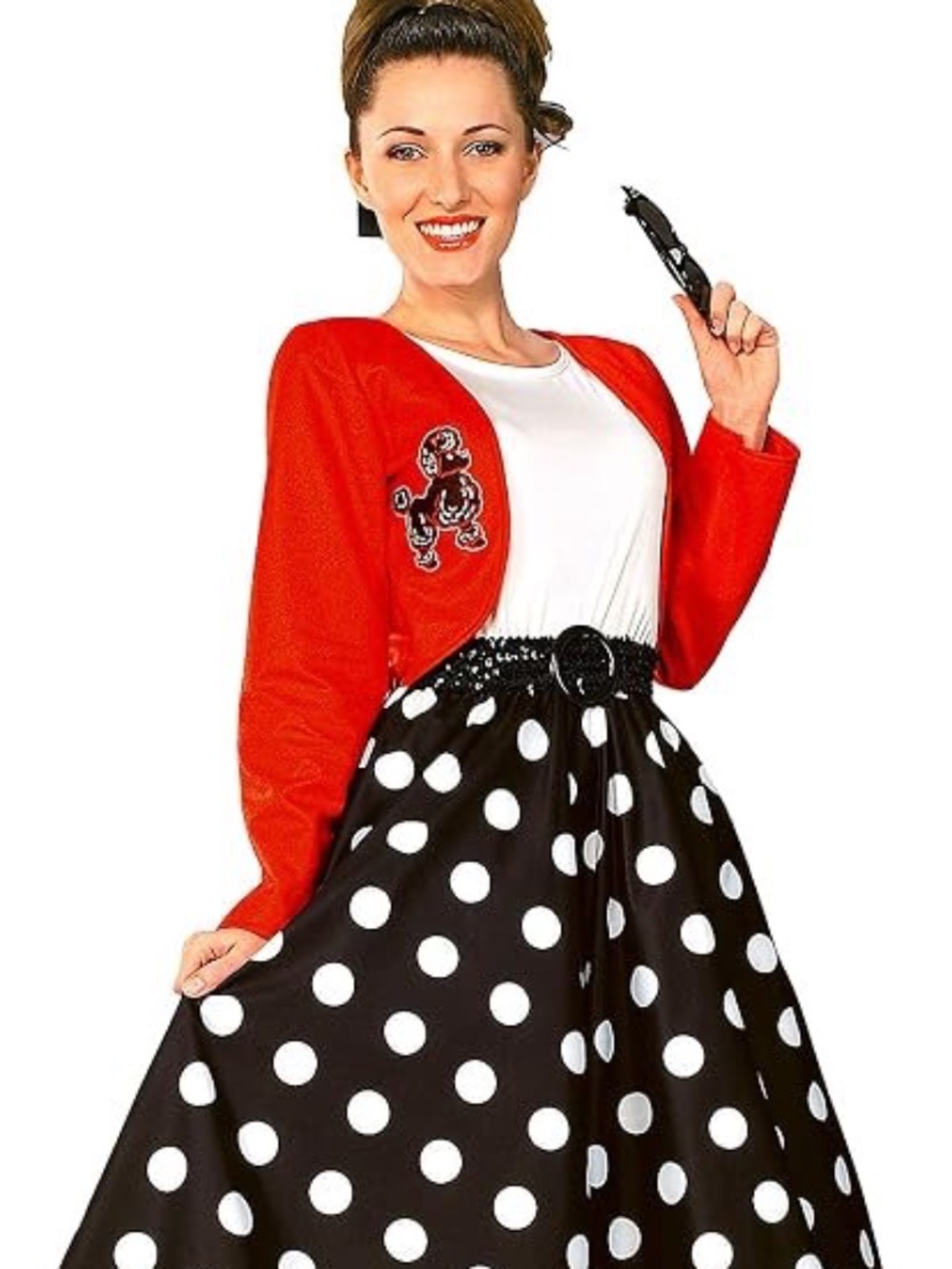Rubies Polka Dot Rocker Costume for Adults, Women's Standard 8-10